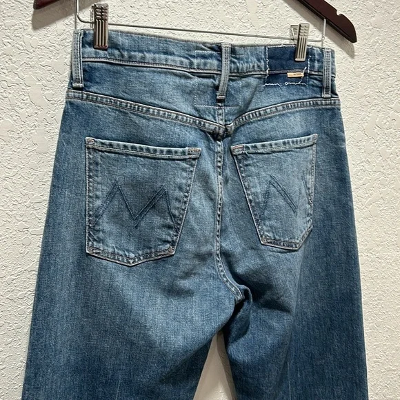🛼MOTHER The Ditcher Heel blue jeans size 25 GUC - Picture 9 of 16